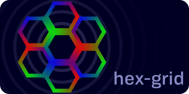 hex-grid banner